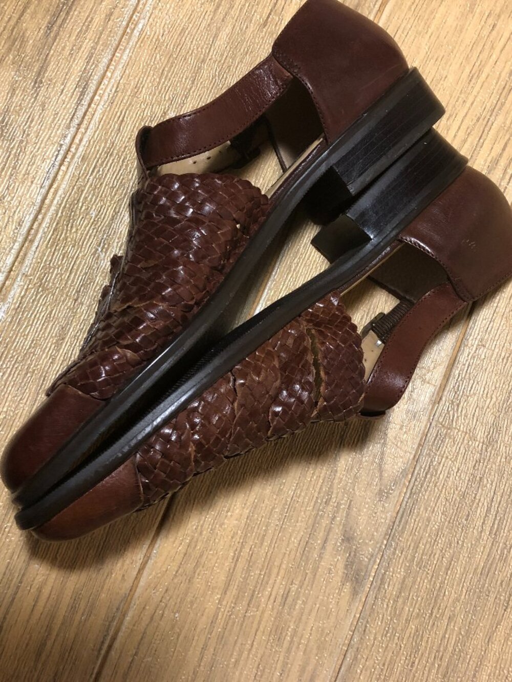 Ipanema men fisherman's style leather sandals, brown cognac, 10